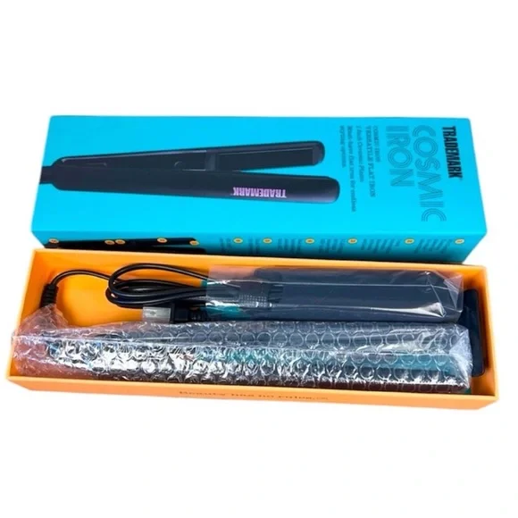 Trademark Beauty Cosmic Iron Ceramic 1 Inch Black Hair Straightener - Picture 10 of 14